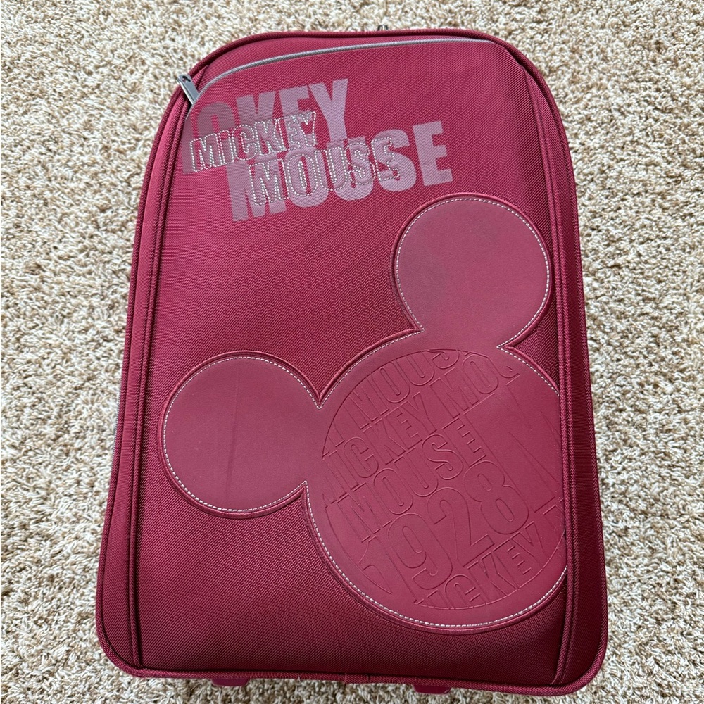 Mickey Mouse Red Suitcase (Part Of A Set)